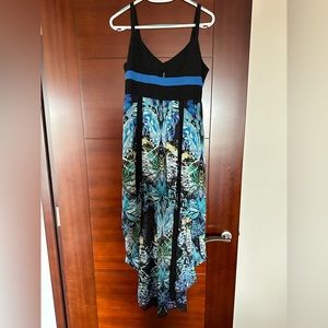 Bebe High Low Print Dress
